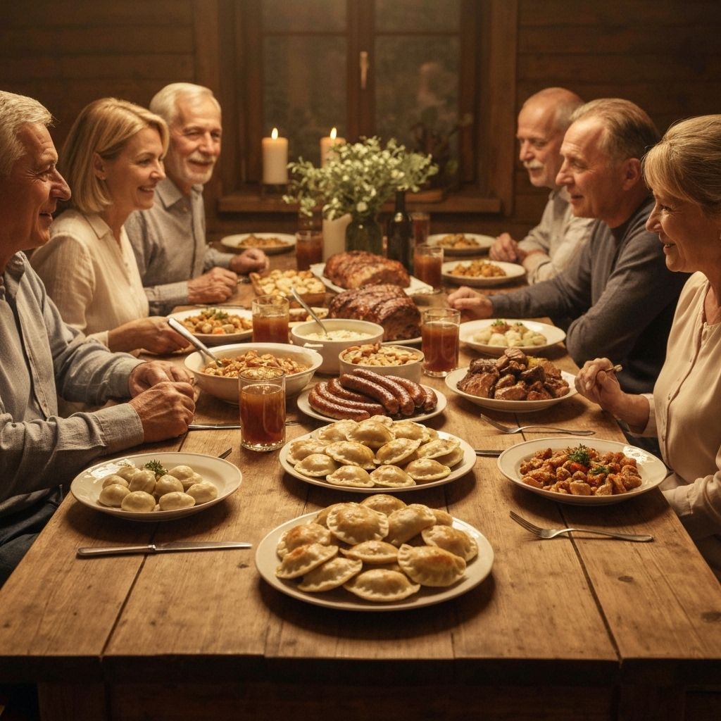 Polish family dinner